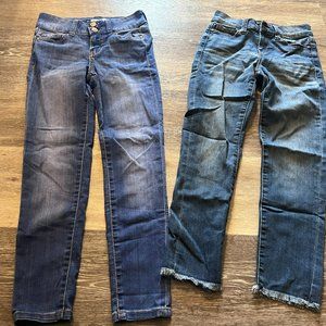 Revery Kids sz 8 (Lot of 2) Ankle Skinny Jeans Regular and Capri Stitch Fix Girl